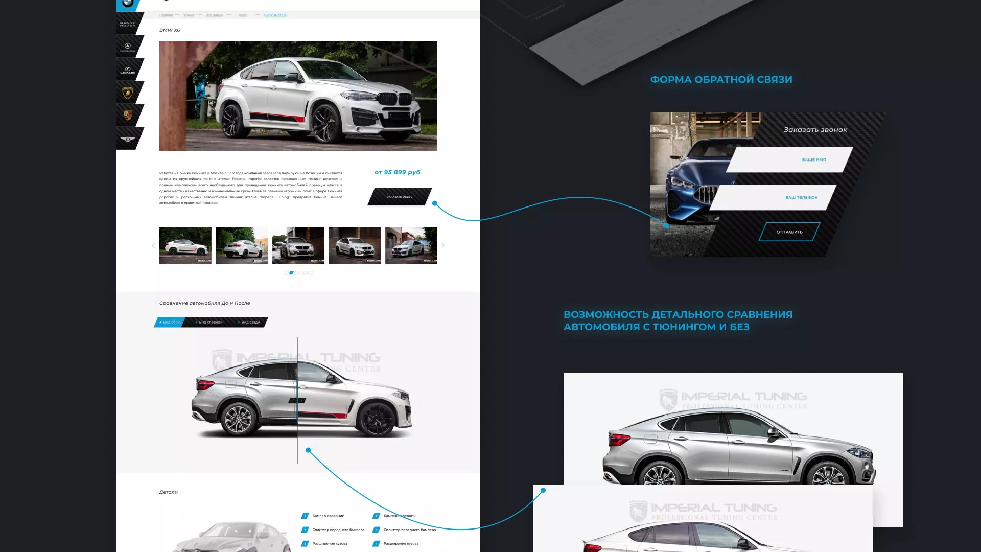 Создание сайта тюнинг-ателье «Imperial Tuning» в Новом Уренгое
