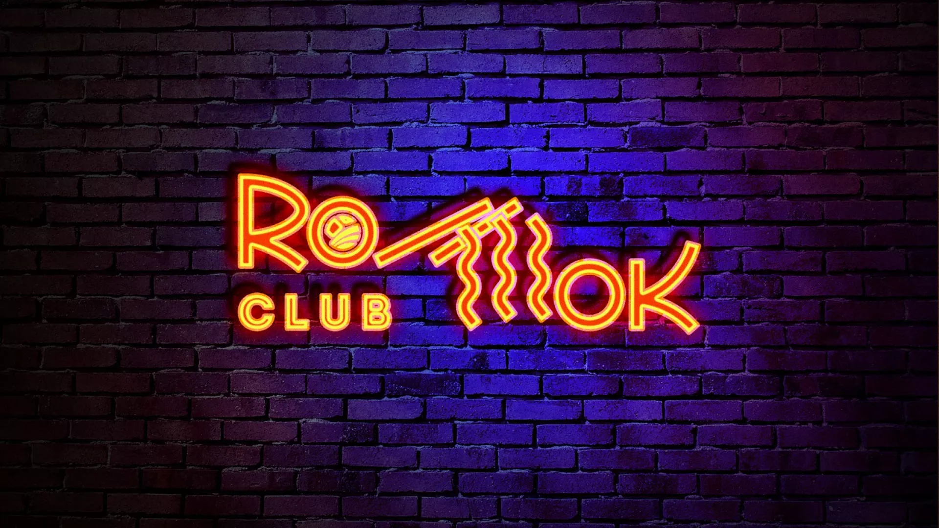 Разработка интерьерной вывески суши-бара «Roll Wok Club» в Новом Уренгое