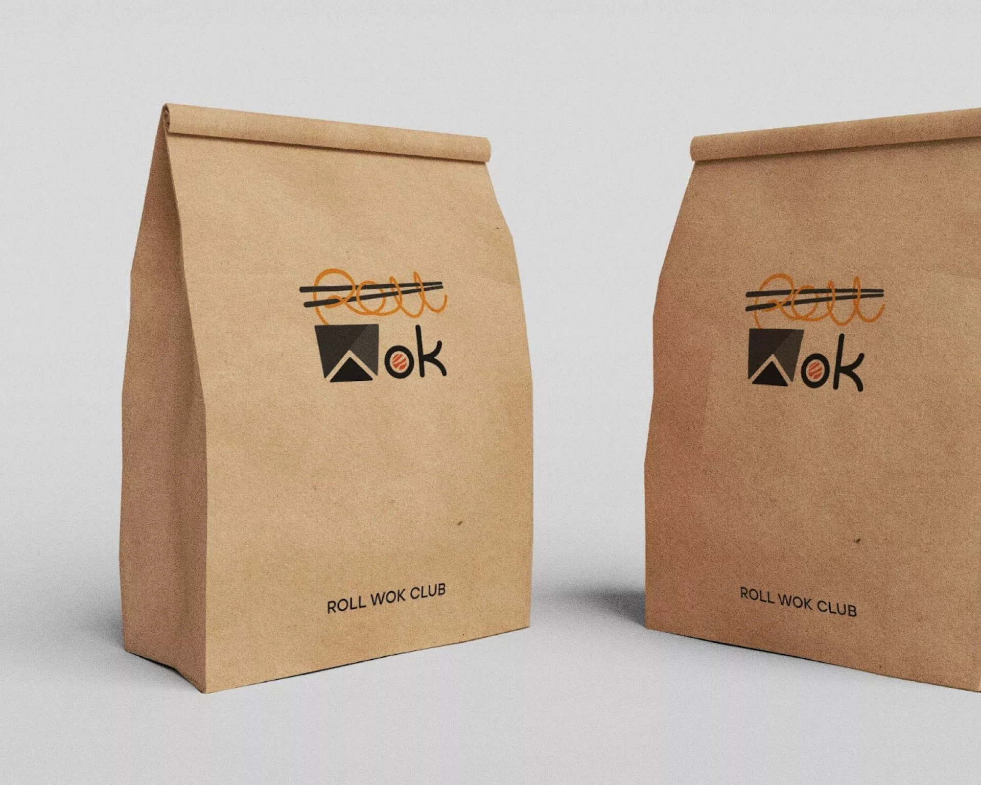Создание дизайна упаковки суши-бара «Roll Wok Club» в Новом Уренгое